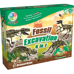 Fossil Excavation 4 in 1 Kit